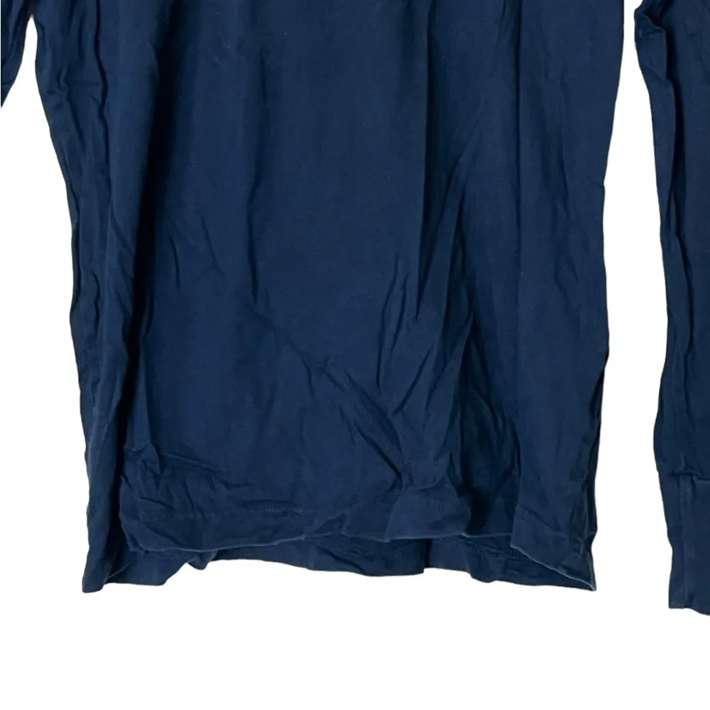 Hollister | Blue graphic logo long sleeve tee shirt Men’s size small